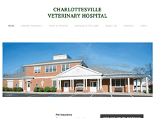 Tablet Screenshot of charlottesvilleveterinaryhospital.com